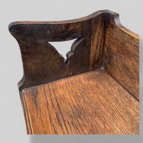 OAK ART NOUVEAU BOOKCASE - ADDITIONAL PHOTO 2