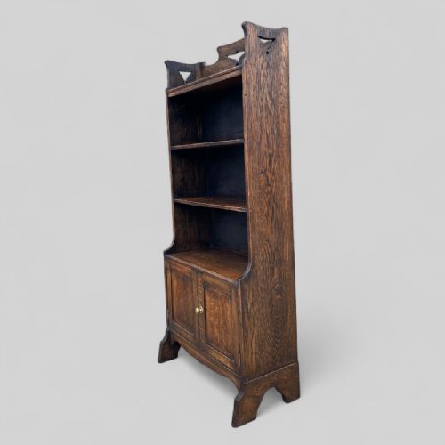 OAK ART NOUVEAU BOOKCASE - ADDITIONAL PHOTO 10