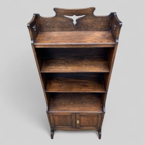 OAK ART NOUVEAU BOOKCASE - ADDITIONAL PHOTO 11
