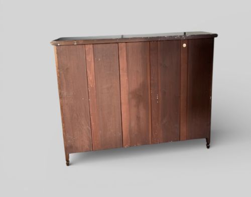 WIDE ANTIQUE MAHOGANY OPEN BOOKCASE - ADDITIONAL PHOTO 12