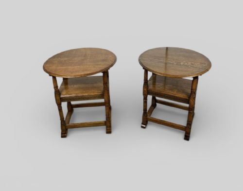 PAIR OF OAK MONKS BENCHES C1930 - ADDITIONAL PHOTO 6