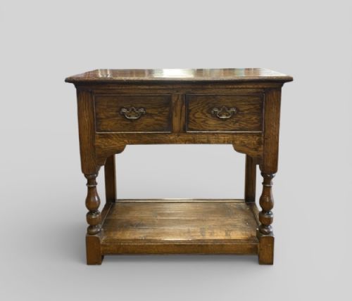 CHARMING OAK HALL TABLE C1930 - ADDITIONAL PHOTO 4