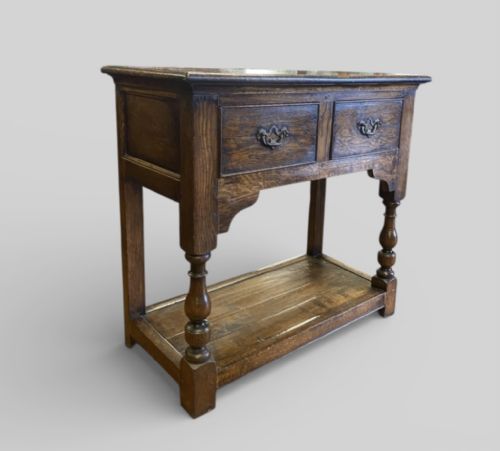 CHARMING OAK HALL TABLE C1930 - ADDITIONAL PHOTO 6