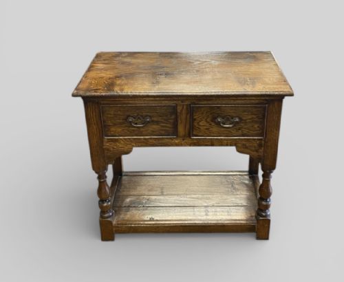 CHARMING OAK HALL TABLE C1930 - ADDITIONAL PHOTO 9