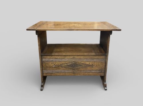 ANTIQUE OAK MONKS BENCH - ADDITIONAL PHOTO 8