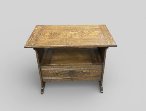 ANTIQUE OAK MONKS BENCH - ADDITIONAL PHOTO 9