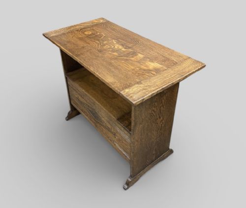 ANTIQUE OAK MONKS BENCH - ADDITIONAL PHOTO 13