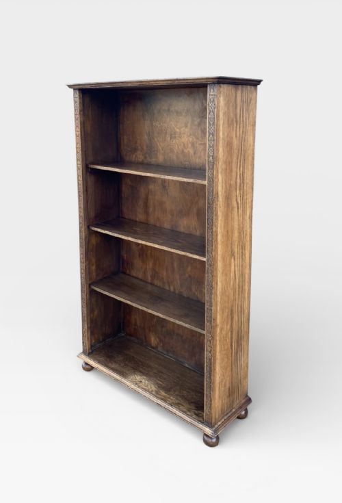 OPEN OAK BOOKCASE