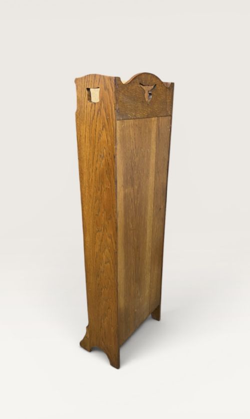 ARTS CRAFTS OAK OPEN BOOKCASE - ADDITIONAL PHOTO 11