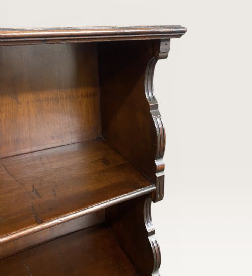 VICTORIAN SHAPED OPEN BOOKCASE - ADDITIONAL PHOTO 6