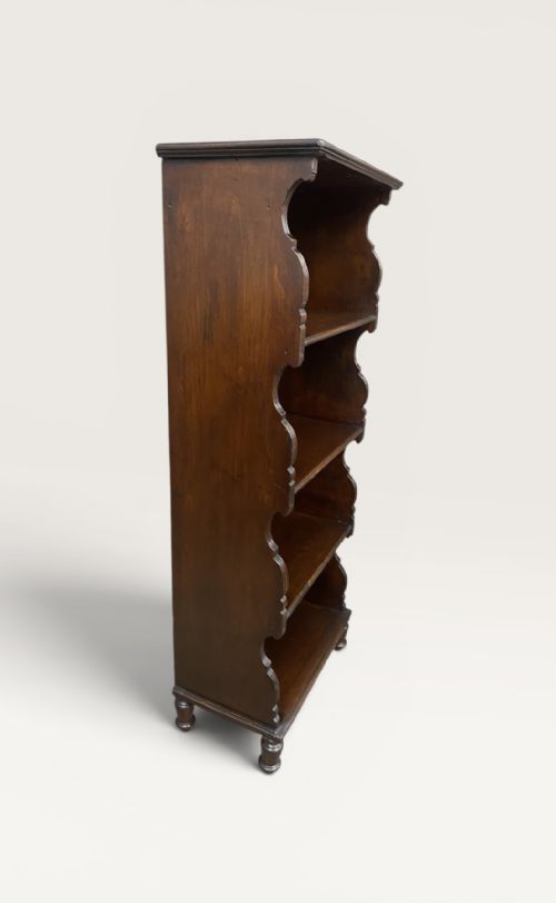 VICTORIAN SHAPED OPEN BOOKCASE - ADDITIONAL PHOTO 7