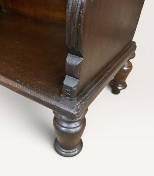 VICTORIAN SHAPED OPEN BOOKCASE - ADDITIONAL PHOTO 11