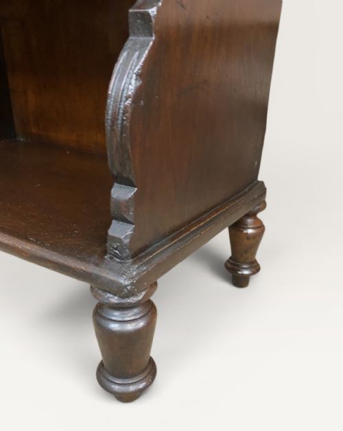 VICTORIAN SHAPED OPEN BOOKCASE - ADDITIONAL PHOTO 12