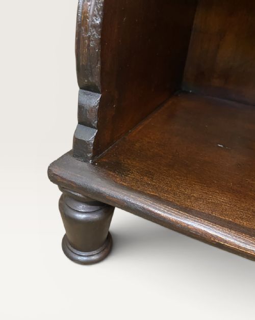 VICTORIAN SHAPED OPEN BOOKCASE - ADDITIONAL PHOTO 14
