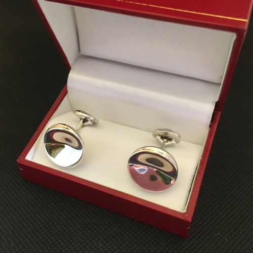 georg jensen silver cuff links 1960s by nanna ditzel - CATEGORY: ANTIQUE JEWELLERY - DATED 1960