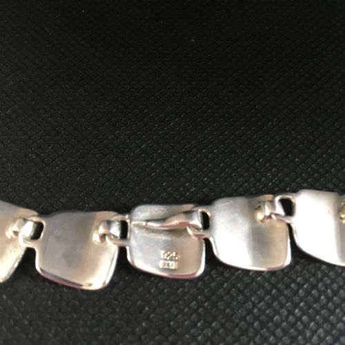 DANISH SILVER NECKLACE 1960S BY G ELLEGAARD JORGENSEN - ADDITIONAL PHOTO 3