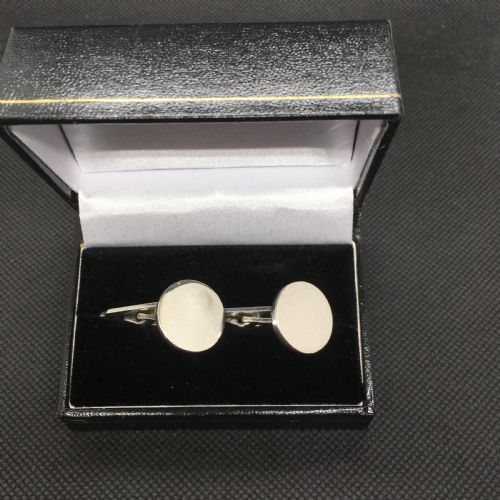 DANISH SILVER CUFF LINKS 1950S BY EILER AND MARLOE - ADDITIONAL PHOTO 1
