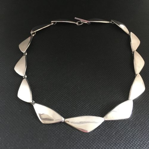 danish silver necklace 1960s by ulrich - CATEGORY: ANTIQUE JEWELLERY - DATED 1960