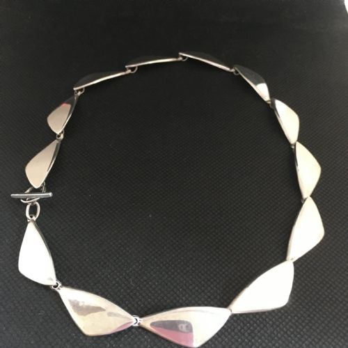 DANISH SILVER NECKLACE 1960S BY ULRICH - ADDITIONAL PHOTO 2