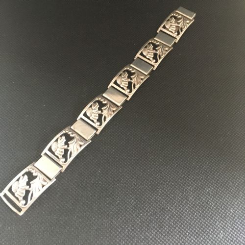 danish silver bracelet 1950s - CATEGORY: ANTIQUE JEWELLERY - DATED 1950