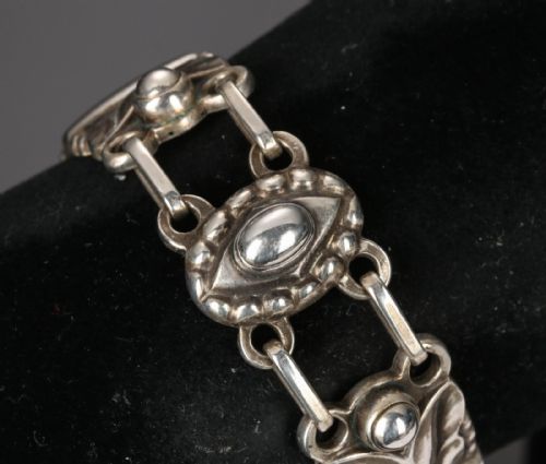 RARE GEORG JENSEN DANISH SILVER BRACELET NO 7 - ADDITIONAL PHOTO 2