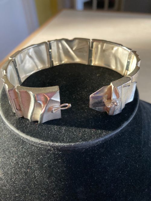 LAPPONIA STERLING SILVER BRACELET CATARACT BY BJORN WECKSTROM - ADDITIONAL PHOTO 5