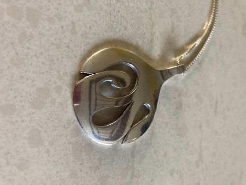 DANISH SILVER PENDANT BY HERMANN SIERSBOL 1960S - ADDITIONAL PHOTO 5