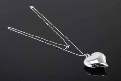 danish silver heart by kurt nielsen - CATEGORY: ANTIQUE JEWELLERY - DATED 1960