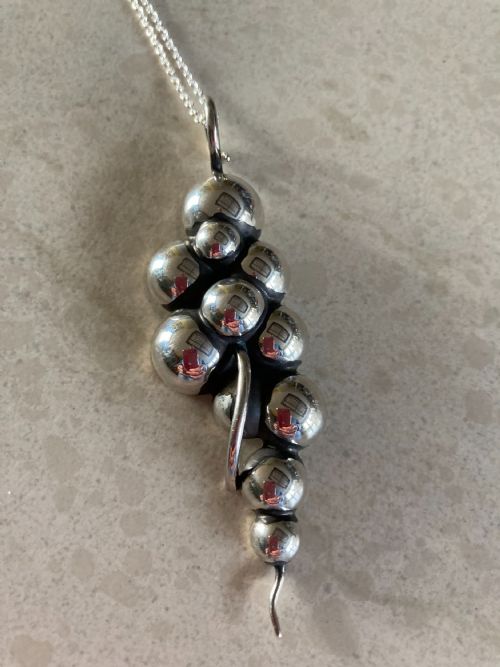 DANISH SILVER PENDANT BY KURT NIELSEN - ADDITIONAL PHOTO 1