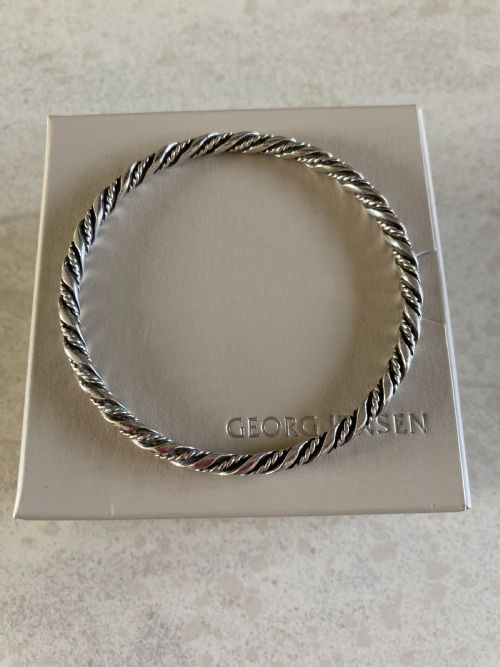GEORG JENSEN DANISH SILVER BANGLE 1950S - ADDITIONAL PHOTO 1