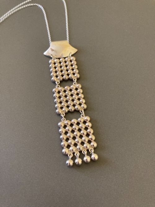 danish silver pendant 1960s by n e from - CATEGORY: ANTIQUE JEWELLERY - DATED 1960
