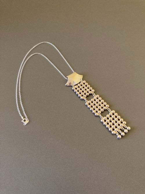 DANISH SILVER PENDANT 1960S BY N E FROM - ADDITIONAL PHOTO 1