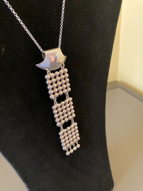 DANISH SILVER PENDANT 1960S BY N E FROM - ADDITIONAL PHOTO 2