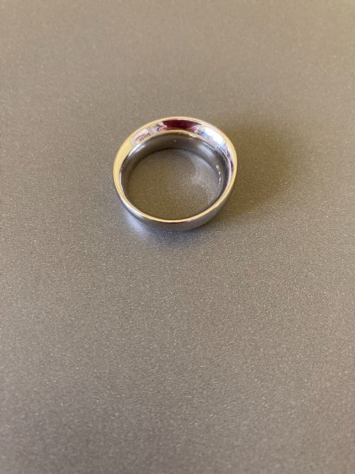 georg jensen 18ct white gold ring - CATEGORY: ANTIQUE JEWELLERY - DATED 1960