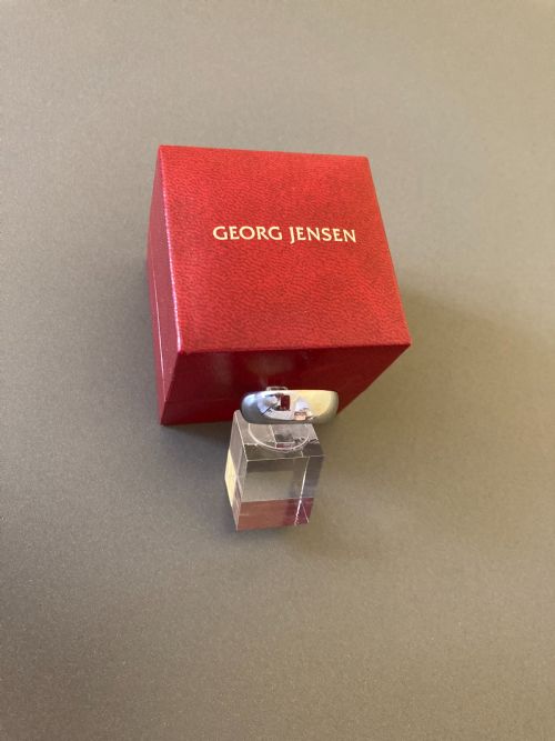 GEORG JENSEN 18CT WHITE GOLD RING - ADDITIONAL PHOTO 1