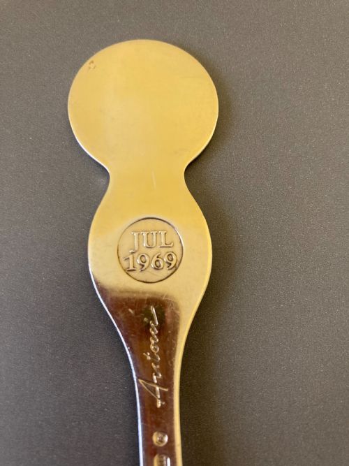 DANISH SILVER GILT AND ENAMEL CHRISTMAS SPOON 1969 - ADDITIONAL PHOTO 3