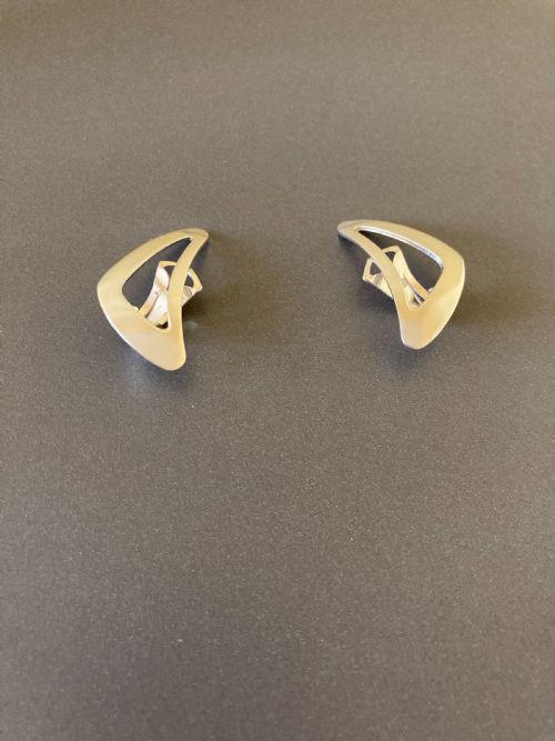 DANISH SILVER EARRINGS BY N E FROM - ADDITIONAL PHOTO 1