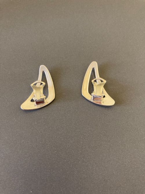 DANISH SILVER EARRINGS BY N E FROM - ADDITIONAL PHOTO 4