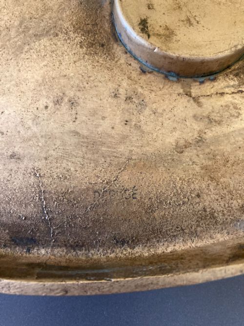 CONTINENTAL BRONZE DOUBLE INKWELL 1920S - ADDITIONAL PHOTO 5