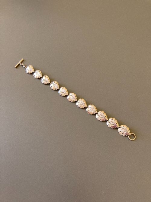 danish silver bracelet by n e from 1950s - CATEGORY: ANTIQUE JEWELLERY - DATED 1950
