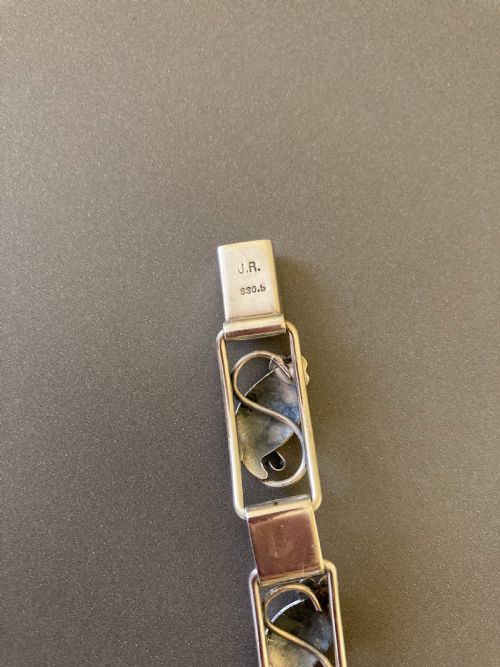 DANISH SILVER BRACELET 1940S BY JOHN A RASMUSSEN - ADDITIONAL PHOTO 3