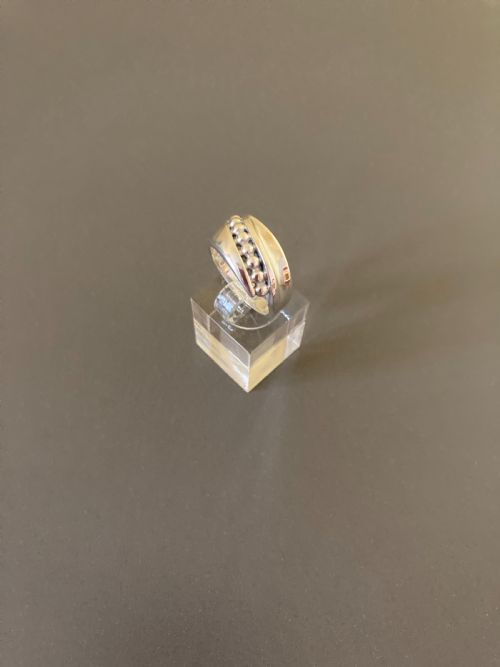DANISH SILVER RING 1960S BY RANDERS SILVER - ADDITIONAL PHOTO 1