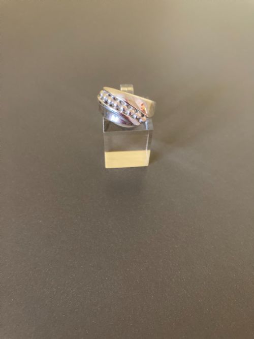 DANISH SILVER RING 1960S BY RANDERS SILVER - ADDITIONAL PHOTO 2