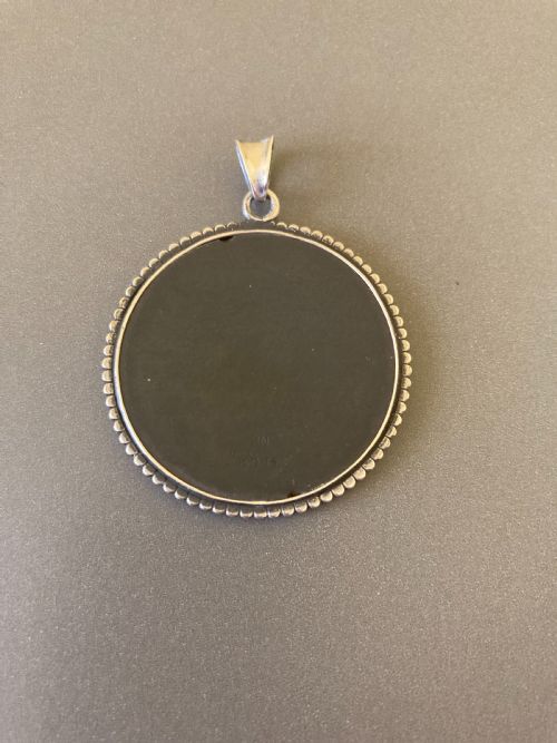 RARE GEORG JENSEN DANISH SILVER PENDANT 1930S - ADDITIONAL PHOTO 2
