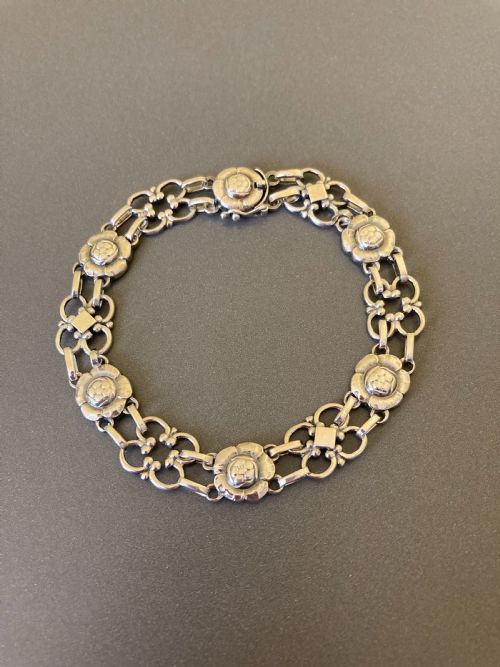 GEORG JENSEN DANISH SILVER BRACELET NO 50 - ADDITIONAL PHOTO 2