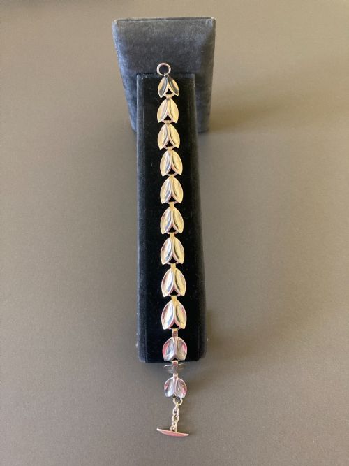 DANISH SILVER BRACELET 1960S BY HERMANN SIERSBOL - ADDITIONAL PHOTO 3