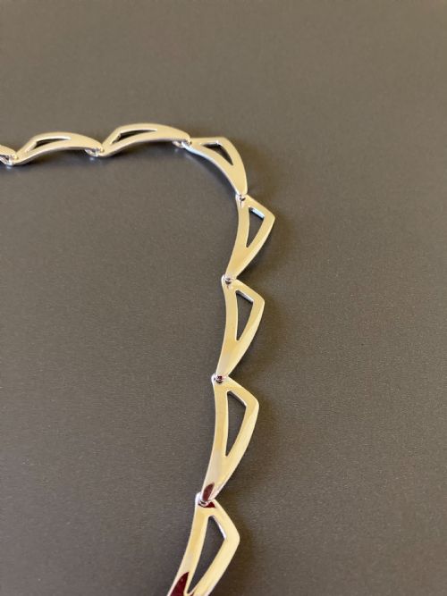 DANISH STERLING SILVER NECKLACE BY RANDERS SILVER - ADDITIONAL PHOTO 1