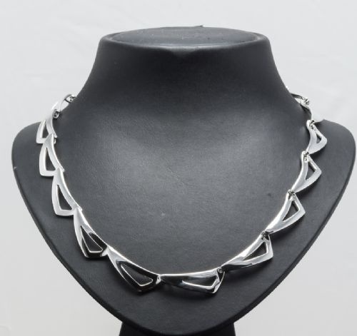 DANISH STERLING SILVER NECKLACE BY RANDERS SILVER - ADDITIONAL PHOTO 3