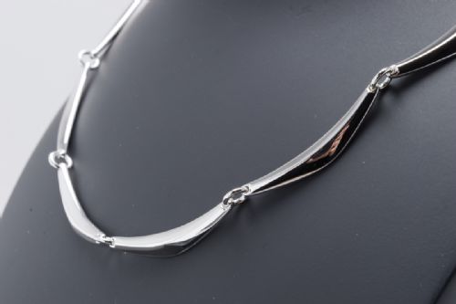 DANISH STERLING SILVER NECKLACE BY RANDERS SILVER - ADDITIONAL PHOTO 3