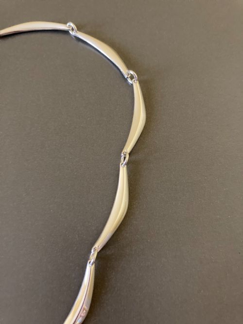 DANISH STERLING SILVER NECKLACE BY RANDERS SILVER - ADDITIONAL PHOTO 4